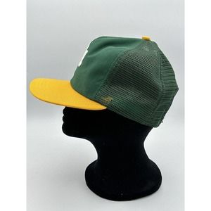 Oakland Athletics MLB Trucker Mesh Snapback Hat Cap 80s 90s Rare Vintage Par Cap